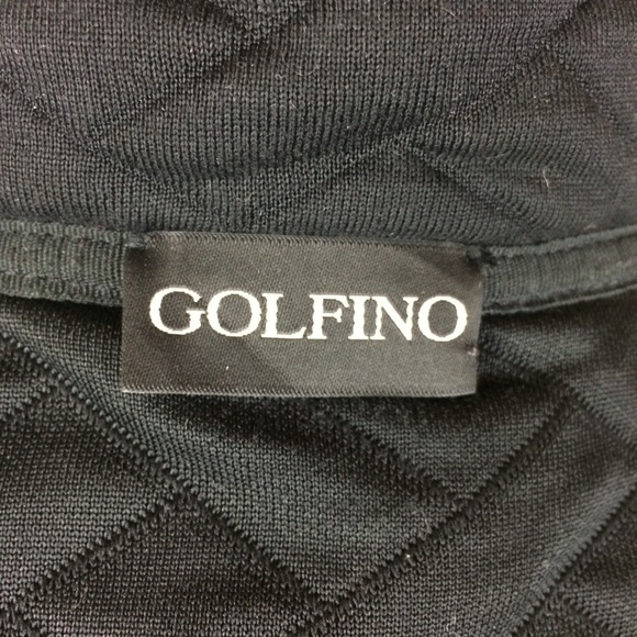 Golfino Black Full Zip Quilted Puffer Jacket Sz 6 - Picture 5 of 8